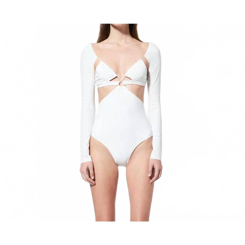 NEW AMAZUIN azhar long sleeve bodysuit in off white